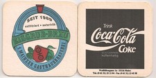 Eisgrub-Bräu, Mainz - alter Bierdeckel "Coca-Cola"