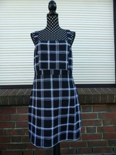 PAGE one Klein Trägerkleid schwarz kariert Gr. L Mini-Kleid Ärmellos BW-Mischung