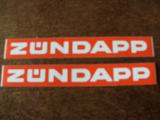 Zündapp Aufkleber original 70er Jahre Zündapp Sticker Mofa Moped  2 Stück 