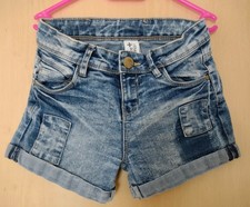 Blaue Mädchen Jeans Shorts in Gr. 140 von C&A here+there