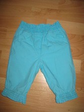 Topomini 3/4 7/8 Hose Gummizugbund Baby Bündchen mit Gummizug bequem Shorts blau