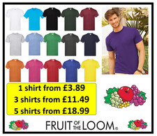 Single 3 Pack 5 Pack Herren 100% Baumwolle uni T-Shirts Tee Shirts T Shirt Lot Crew