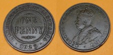 Australien : 1 Penny 1925   ---seltener ----