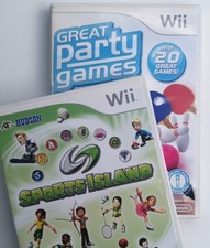 ?Nintendo Wii Party-Paket mit zwei Spielen Sports Island + Great Party Games☑️