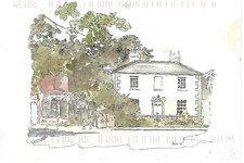 Sattlers Halt Teestuben, Chobham, Surrey - gebrauchte Postkarte 1999