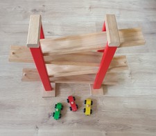 Eichhorn Kugelbahn Autorennbahn Murmelbahn Holz 