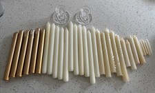 Dinner Kerzen mit 2 x Kristall Kerzen Stick Halter