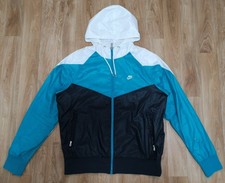 Nike Trainingsjacke Gr. L Windbreaker weiß grün Vintage Retro Jacke 90s 80s