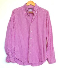  Baily Diehl Herren Hemd , Baily Dehl Rosa/Weiß karierte Herren Hemd Große: 41