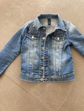 Benetton Kinder Jeans Jacke, Gr. XS 110, Jeansjacke