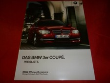 BMW 3er E92 Coupe 318i 320i 325i 330i 335i 320d 325d 330d 335d Preisliste 2012