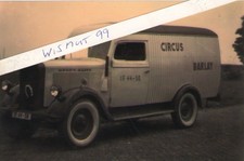 Zirkus-Foto DDR Oldtimer VEB IFA LKW Opel Kastenwagen Circus Barla
