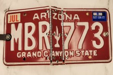 US Kennzeichen Notizbuch aus Arizona Nummernschild Vintage Metall Buch Recycelt