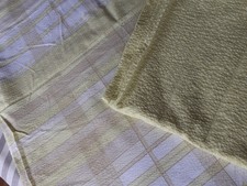 Bettwäsche  Seerzucker 2Teilig 155x200 cm  mit Reißverschluss in gelb/beige Ton