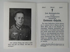 Sterbebild : Death Card  - Obergefreiter - gef. 1945 in Ostpreussen