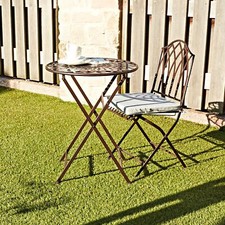 Metallstuhl braun Gartenstuhl Bistrostuhl Balkonstuhl Terrassenstuhl Klappstuhl