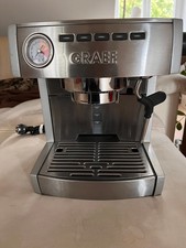 Graef ES 85 Espressomaschine Siebträger 16 bar Dampfdüse Silber