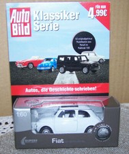 Fiat 500  weiss  " Auto Bild Klassiker Serie "      Welly Ausgabe 16