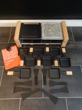 Klarstein Raclette Tischgrill Elektrogrill BBQ 1200 Watt Grillplatte 8 Personen