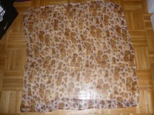 Halstuch m. Teddybärenmuster , ca. 100 x 96 cm.