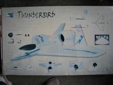 THUMDERBIRD - IMPELLER, mit ZUBEHOR, 85cm SPANNWEITE, LESEN, WIE BILDER,