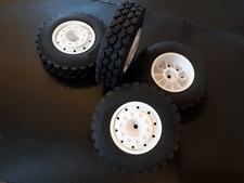 4 x Tamiya 1:14 Breitfelge 4x4 Hex mit 85x22 Off Road Truck Reifen Räder Crawler