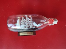 Flaschenschiff - Passat Glas/Holz/Messing Buddelschiff  maritime Deko