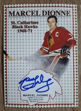 Marcel Dionne - Autogramm - signiert - NHL - Eishockey - HOF - Red Wings Kings
