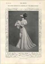 1905 Miss Kate Cutler Pose Fox Fell Wilderer grässliche Tools