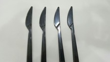 100 x Kunststoff schwarz Messer Heavy Duty waschbar Einweggeschirr