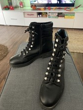 Boots Bikerboots Gr. 40 Nieten schwarz