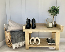 Rustikale Schuhaufbewahrung - Schuhständer - Flurbank