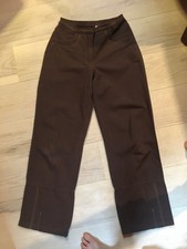 waschbär leinen hose schlaghose braun 34/xs baumwolle hippie öko lagenlook