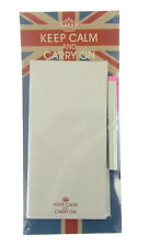 Keep Calm and Carry on Cooking Kühlschrankmagnet Buch & Pen