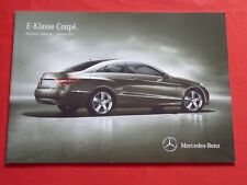 MERCEDES C207 E-Klasse Coupe E 220 CDI - E 500 Preisliste Pricelist von 2011
