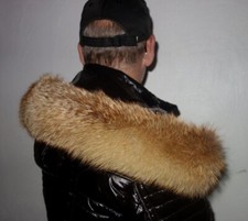 Fuchs Pelz Kapuze Kragen XXL Echt Fell Besatz Jacke Parka Mantel Rotfuchs Fox