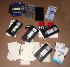 VHS Video Kassetten - Bespielt - TDK, Sony, Philips - Laufzeit 240 min - 26 St.