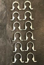 12 x Poly-Rohr Terrain Abfall Rohr Befestigung Clips 40mm weiß Lösungsmittel Krümmer Restposten