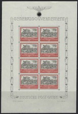 Generalgouvernement Michelnummer 65 im Kleinbogen ** postfrisch