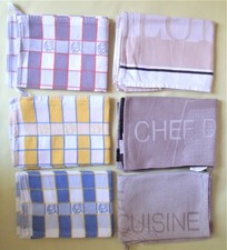 6 Geschirrtücher / Küchentücher - kaum gebraucht - versch. Hersteller + Muster 