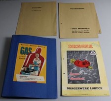 C7/ Mappe 50er Jahre Südgas Sigmaringen m. Katalog Drägerwerk Lübeck 1955