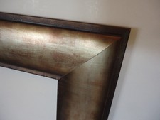 Bilderrahmen 30x40cm silber bronze Holz Rahmen für Keilrahmen Leinwand geeignet