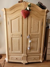 Bauernschrank, Natur, Massivholz, 2türig