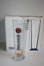 6 Paulaner Alkoholfrei Weißbiergläser 0,5 Liter Weizengläser