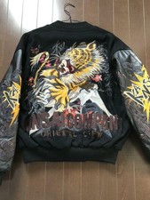 KANSAI YAMAMOTO Sukajan-Style Stickerei Pullover Japanisch Kunst Jacke Rare Mint