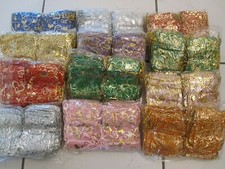 100 Schmuckbeutel  Organzabeutel - 9x7 cm - #_Zufall