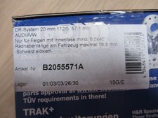 H&R B2055571A Spurverbreiterung 2 x 10 mm  20 mm Audi VW A3 A4 Q3 Q5 TT Golf 