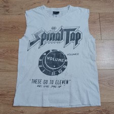 Spinal Tap 2013 ""These go to Eleven"" Herren Distressed weiß T-Shirt Weste - Größe M