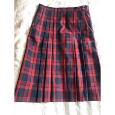 Schuluniform karierter Rock in rot aus Korea