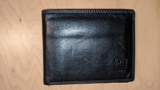 Geldbörse Geldbeutel Brieftasche Portemonnaie Herren Echtleder Swiss in schwarz